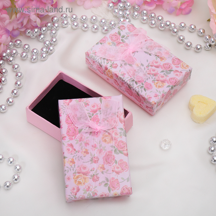 Коробочка подарочная под набор "Розочки", 8*5, цвет розовый - Фото 1