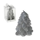 Свеча восковая "Ёлочка", цвет серебро - Фото 1