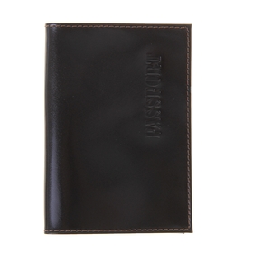 Обложка для паспорта с карманом, цвет коричневый
