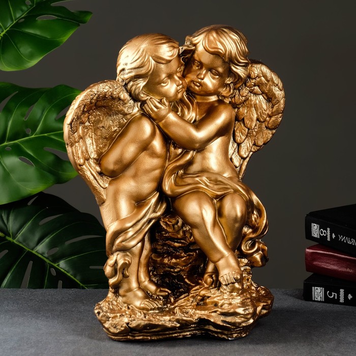 Фигура "Ангел и Фея стоя" бронза 20х30х36см - Фото 1