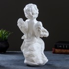 Фигура "Ангел с цветами" белый 15х16х35см - Фото 3