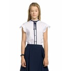 Блузка для девочек, рост 164 см, цвет белый - Фото 2