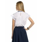 Блузка для девочек, рост 164 см, цвет белый - Фото 5