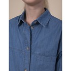 Блузка для девочек, рост 140 см, цвет джинс - Фото 4