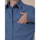 Блузка для девочек, рост 140 см, цвет джинс - Фото 5