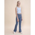Брюки для девочек, рост 92 см, цвет джинс - Фото 6
