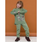 Брюки для девочек Pelican, рост 110 см, цвет хаки - фото 27812769