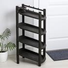 Этажерка для обуви «Узкая», 4 яруса, 41.5×25.5×81 см, МИКС - Фото 3