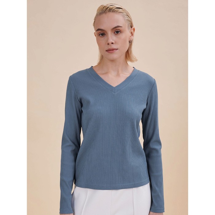 Пуловер женский, размер L, цвет джинс - Фото 1