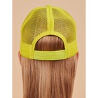 Кепка детская, размер 51-52, цвет лаймовый - фото 27812777