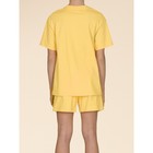 Пижама для девочки Pelican: футболка и шорты, рост 92 см, цвет жёлтый - Фото 2