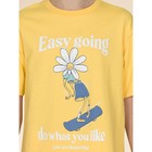 Пижама для девочки Pelican: футболка и шорты, рост 104 см, цвет жёлтый - Фото 4