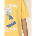 Пижама для девочки Pelican: футболка и шорты, рост 104 см, цвет жёлтый - Фото 5