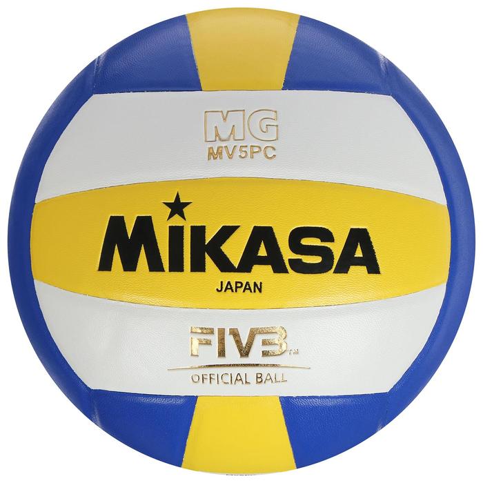 Мяч волейбольный Mikasa MV5PC, клееный, 18 панелей, размер 5, 283 г - Фото 1