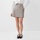 Юбка мини женская MINAKU: Casual Collection, бежевая, размер 44 - Фото 1