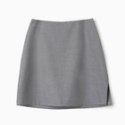 Юбка мини женская MINAKU: Casual Collection, серая, размер 50 - Фото 5
