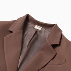Пиджак женский MINAKU: Classic цвет коричневый, р-р 42-44 - Фото 7