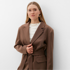 Пиджак женский MINAKU: Classic цвет коричневый, р-р 42-44 - Фото 3