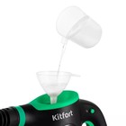 Пароочиститель Kitfort KT-9170-2, 1050 Вт, 0.38 л, 30 г/мин, нагрев 3 мин, чёрно-зелёный - Фото 5
