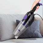 Пылесос Kitfort КТ-5190 , вертикальный, 600 Вт, сухая/влажная, 0.6 л, чёрно-сиреневый - фото 51549836