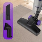 Пылесос Kitfort КТ-5190 , вертикальный, 600 Вт, сухая/влажная, 0.6 л, чёрно-сиреневый - фото 51549837