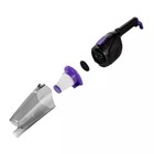 Пылесос Kitfort КТ-5190 , вертикальный, 600 Вт, сухая/влажная, 0.6 л, чёрно-сиреневый - фото 51549838