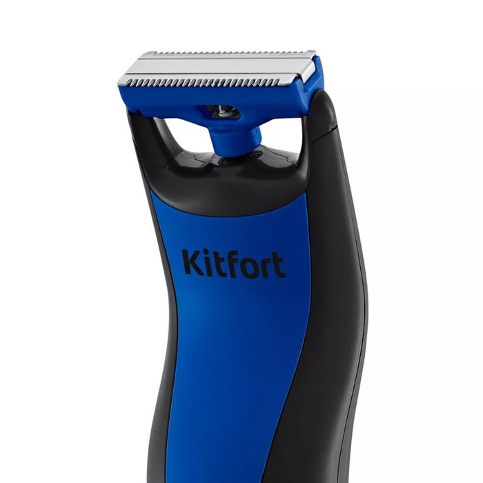 Триммер для волос Kitfort KT-3124-3, для бороды/усов, от АКБ, чёрно-синий