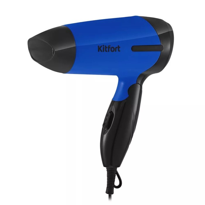 Фен Kitfort КТ-3243-3, 800 Вт, 2 скорости, 1 температурный режим, концентратор, чёрно-синий - Фото 1