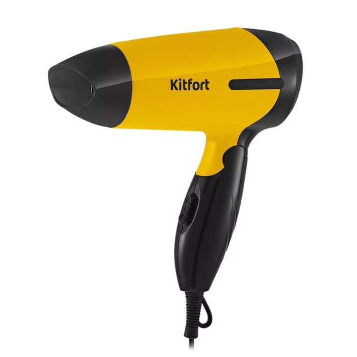 Фен Kitfort КТ-3243-1, 800 Вт, 2 скорости, 1 температурный режим, концентратор, чёрно-жёлтый 1039001