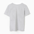 Пижама женская (футболка/бриджи), цвет меланж серый, размер 48 - Фото 12
