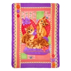 Плед "Collorista" Кошки 130х170 см, 100% п/э флис, 180 гр/м2 - Фото 1