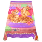 Плед "Collorista" Кошки 130х170 см, 100% п/э флис, 180 гр/м2 - Фото 2