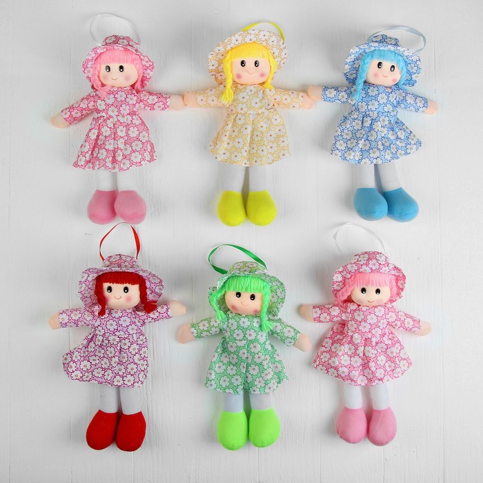 Мягкая игрушка «Кукла», в шляпке и платьишке, цвета МИКС - фото 1905340420