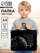 Папка для труда, А4, пластиковая, 33×26×7.5 см «Мяч» - Фото 1