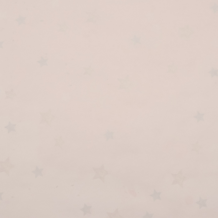Бумага упаковочная, глянцевая  "Звезды", розовый, 70 х 100 см, 1 лист