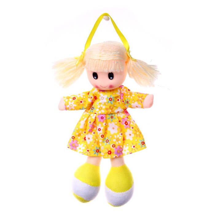 Мягкая кукла в платьишке, цвета МИКС - фото 1905340436