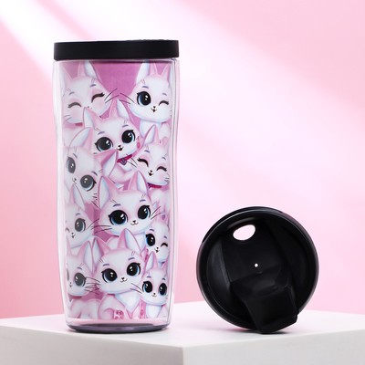 Термостакан со вставкой «Котики», 350 мл