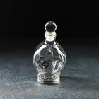 УЦЕНКА Штоф стеклянный «Череп», 400 мл, 11×8×15 см - Фото 4