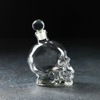 УЦЕНКА Штоф стеклянный «Череп», 400 мл, 11×8×15 см - Фото 5