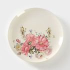 Тарелка фарфоровая «Розовый цветок», d=27 см - фото 321490912