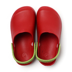 Сабо детские «Тим», амарантовое, салатовый, размер 30-31 - Фото 2