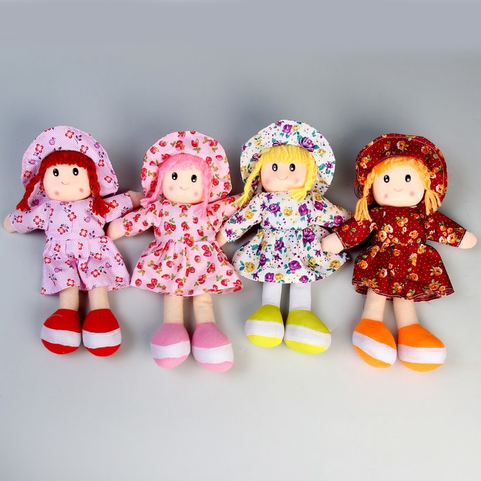 Мягкая игрушка «Кукла», в шляпке и платьишке, цвета МИКС - фото 1884715487
