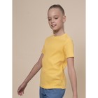 Футболка для девочек, рост 98 см, цвет жёлтый - Фото 2