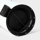 Ведро мусорное с педалью Stölz, 12 л, нержавеющая сталь, белое - Фото 6