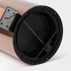 Ведро мусорное с педалью Stölz, 12 л, нержавеющая сталь, бронзовое - Фото 6