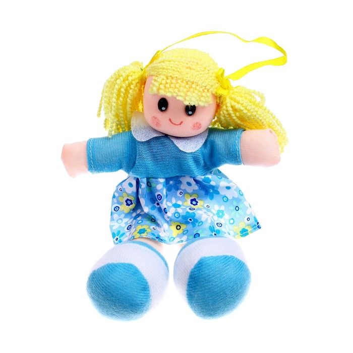 Мягкая кукла в платьишке, цвета МИКС - фото 1908247051