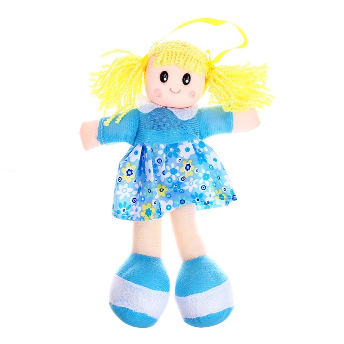 Мягкая кукла в платьишке, цвета МИКС - фото 1908247052
