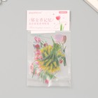 Наклейки пластик "Весенние цветы. Тюльпаны" набор 40 шт 15х8 см - Фото 5