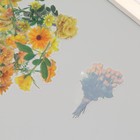 Наклейки пластик "Летние цветы. Желтые" набор 40 шт 15х8 см (комплект 2 шт) - фото 23922054