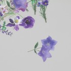 Наклейки пластик "Весенние цветы. Сиреневые" набор 40 шт 15х8 см - фото 23922058